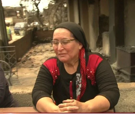 Yangının ardından faciayla karşılaştılar,  gözyaşlarına hakim olamadılar